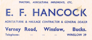 Hancock letterhead